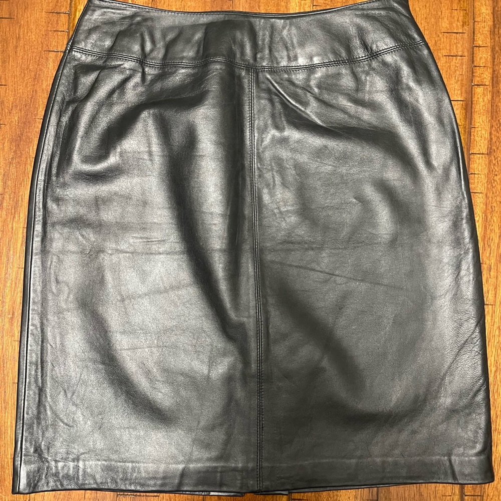 Croft and Barrow Lambskin Leather Skirt